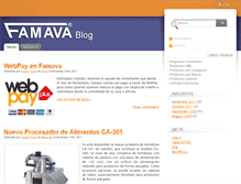 Tablet Screenshot of blog.famava.cl
